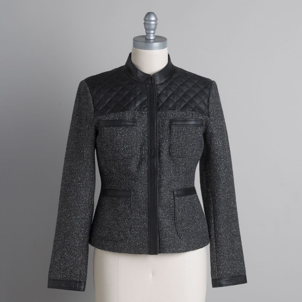 quilted leather jacket. Tweed amp; Quilted Leather 4