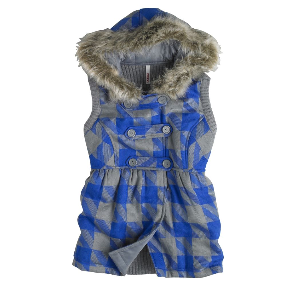 Bongo Junior's Fur Hood Puffer Vest