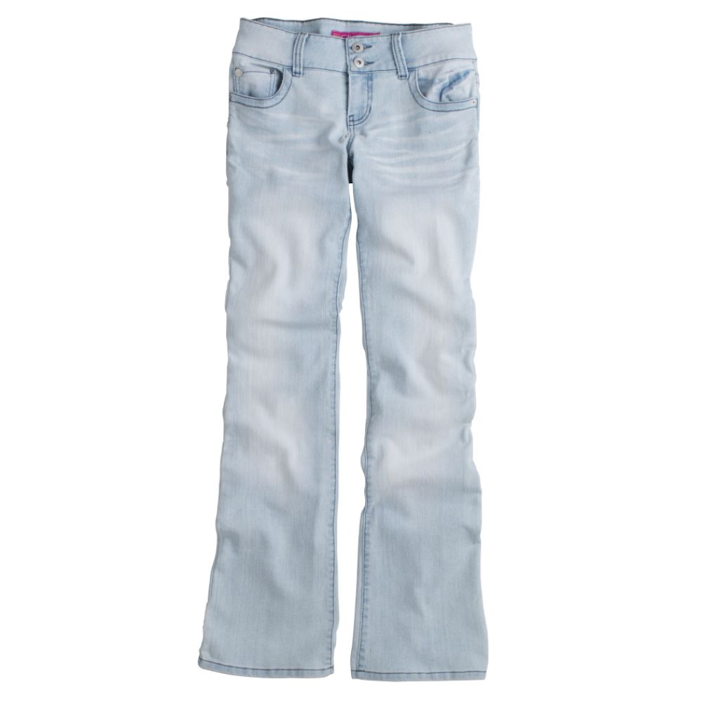 Glo Junior's Plus Five Pocket Curvy Back Pocket Stretch Jeans Pant