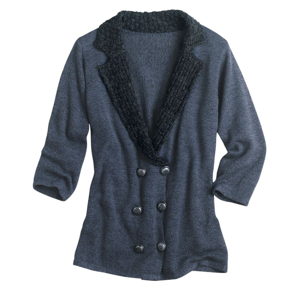 Dream Out Loud by Selena Gomez Junior's Front Button Blazer Sweater