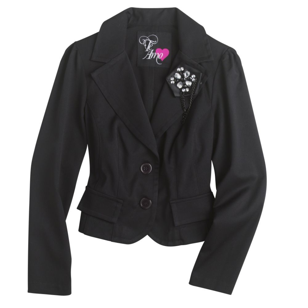Te Amo Junior's Flower & Chain Pin Jacket