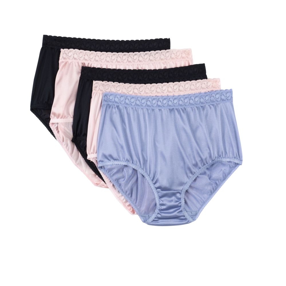 Pink K Women’s Intimates 5 Pack Nylon Briefs at Kmart.com