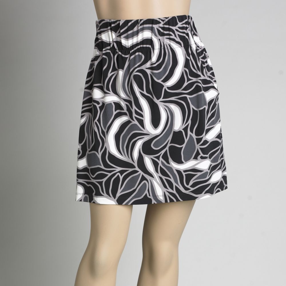 Attention Women's Wide Elastic Printed Skirt