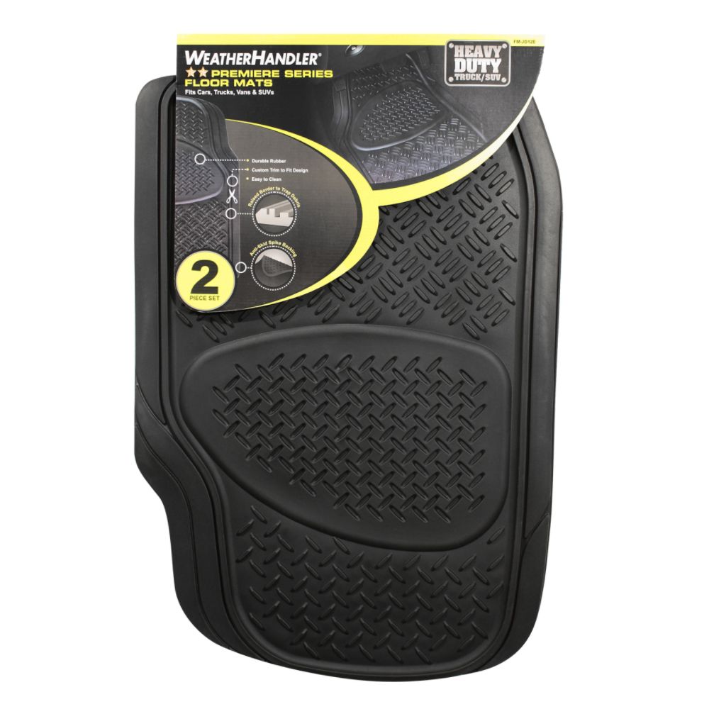 WeatherHandler Diamond Plate Truck Front Rubber Mat Set at Sears.com