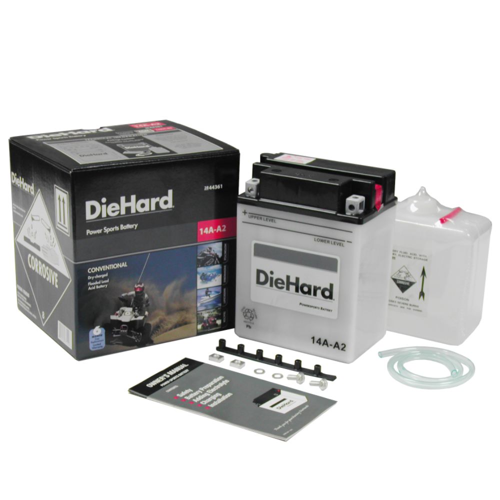 DieHard&nbsp; PowerSport Battery 14A-A2 (with exchange)