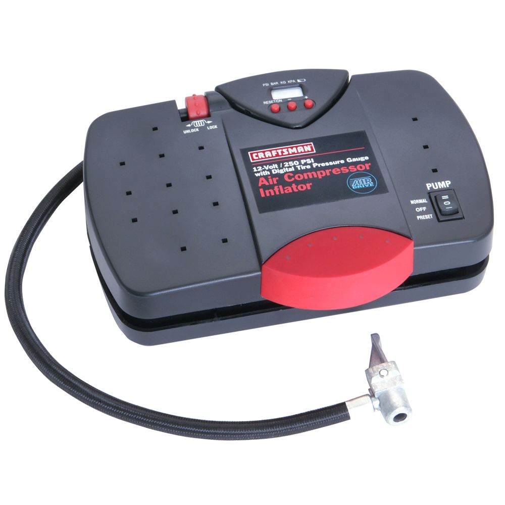 Craftsman 12V Portable Inflator w/ Digital Tire Pressure Gauge at Kmart.com