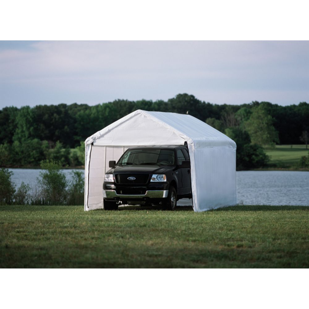 ShelterLogic 10x20 - 8 Leg 2 in 1 Canopy w/ Enclosure Kit
