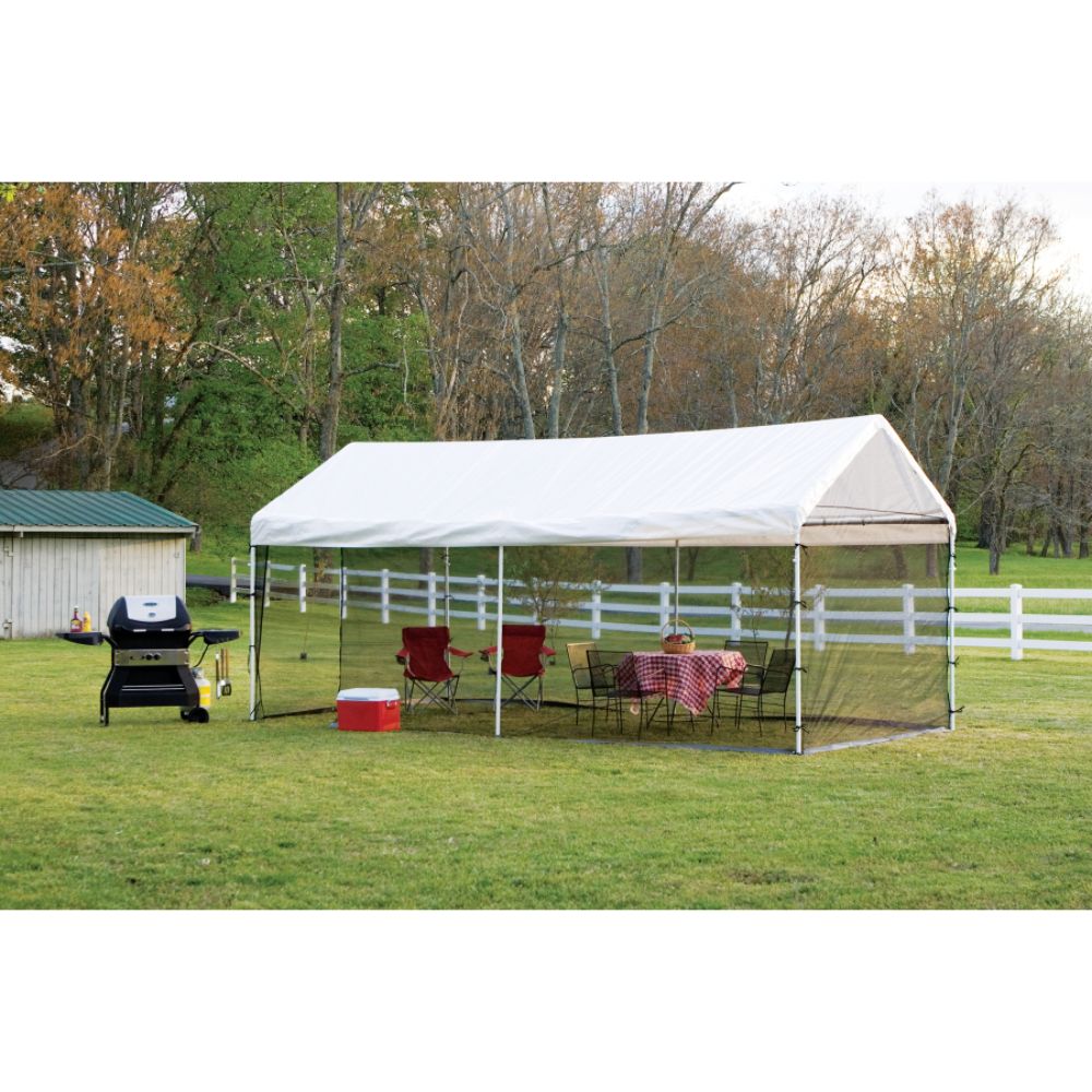 ShelterLogic 10x20 - 8 Leg 2 in 1Canopy w/ Fully Enclosed Screen Kit at Sears.com
