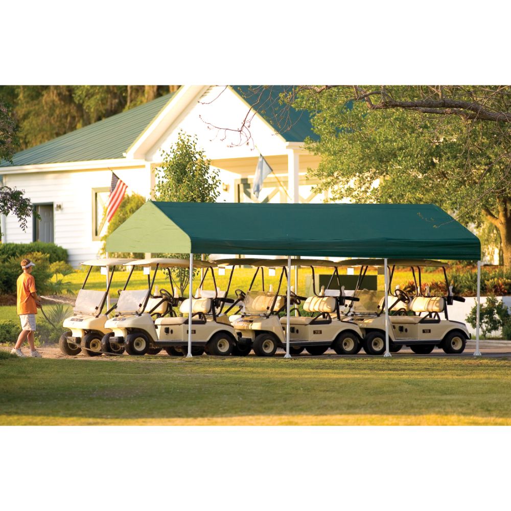 Shelter Logic 10x20 CELEBRATION II 8 - Leg Canopy - Hunter Green w/ 2