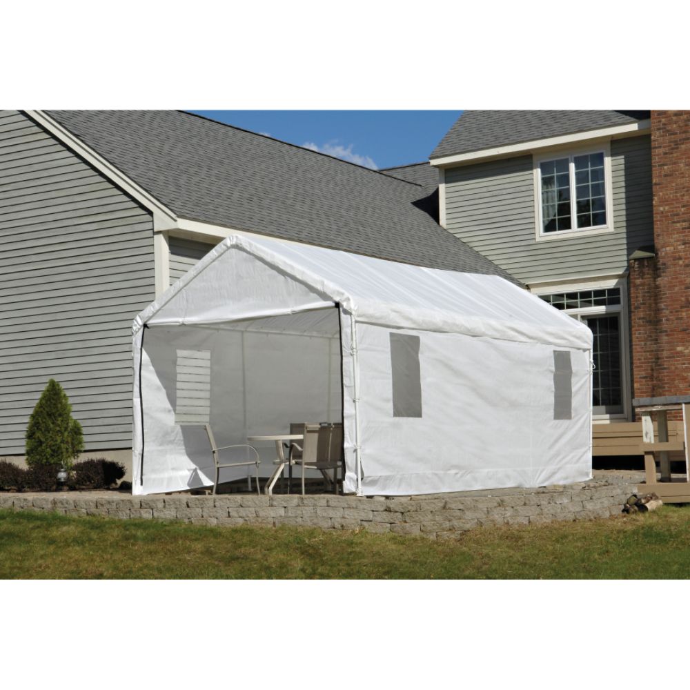 ShelterLogic 10x20 CLEARVIEW" Canopy Enclosure Kit White w/ windows at Sears.com
