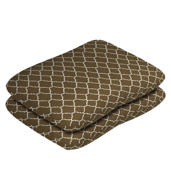 Arden Outdoor 2-pack Deluxe Patio Seat Cushion - Pisa Cocoa Z525136B-9K2