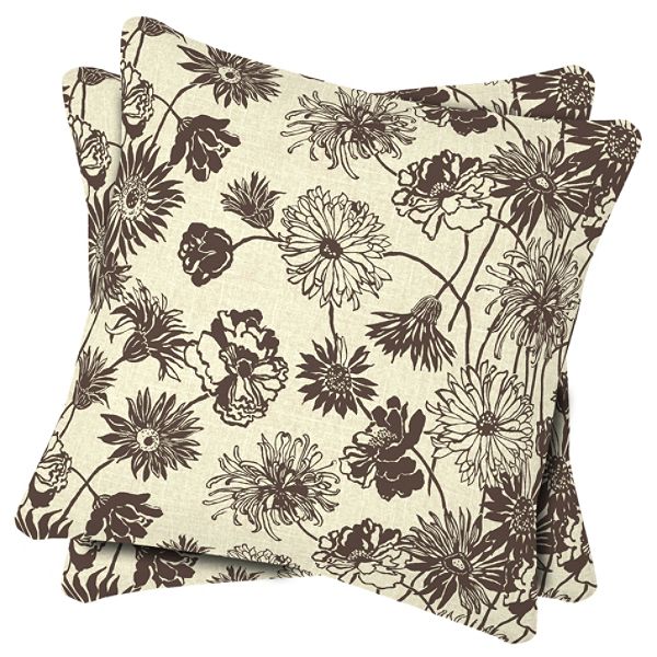 Arden Outdoor 2-pack Patio Toss Pillows - Maystone Cocoa Z526541B-9K2