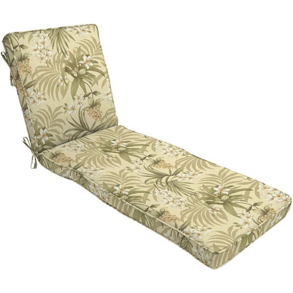Arden Outdoor Patio High Back Chaise Lounge Cushion - Doreena Twilight V570380B-9K1