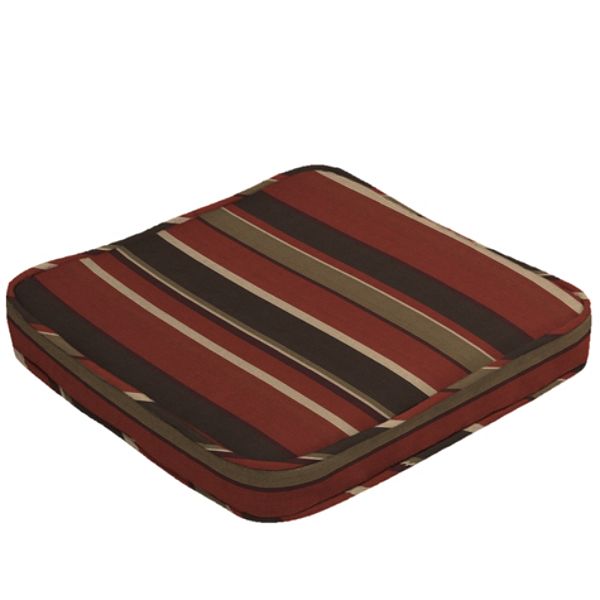 Arden Outdoor Deluxe Patio Seat Cushion - Monserrat Stripe Sangria Y567377B-9K1