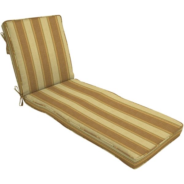 Arden Outdoor Patio High Back Chaise Lounge Cushion - Nirvana Stripe Z505380B-9K1