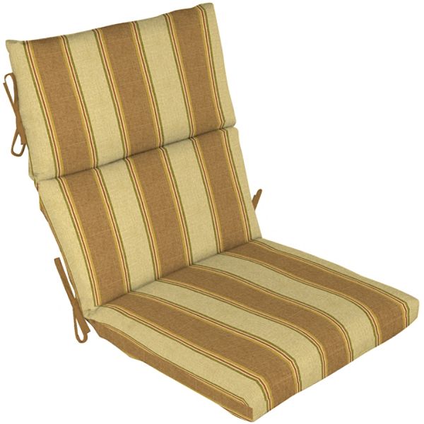 Arden Outdoor Patio Chair Cushion - Nirvana Stripe Toffee Z505411B-9K1
