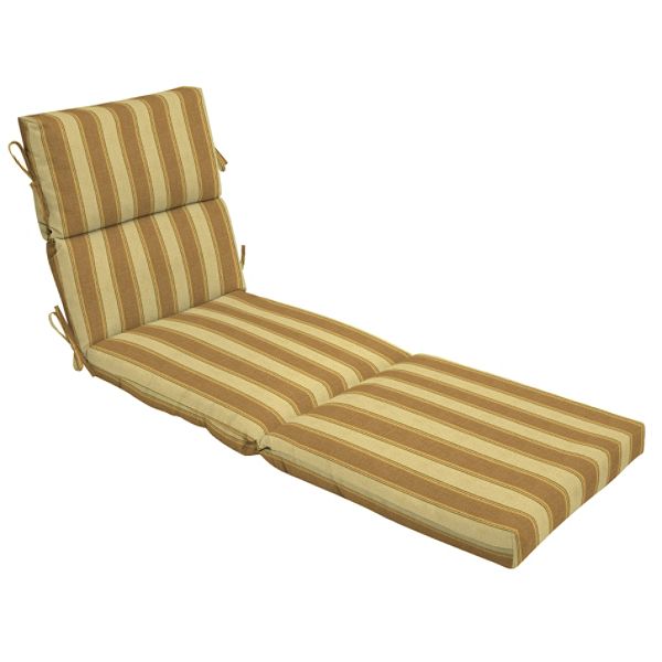 Arden Outdoor Patio Chaise Lounge Cushion - Nirvana Stripe Toffee Z505414B-9K1