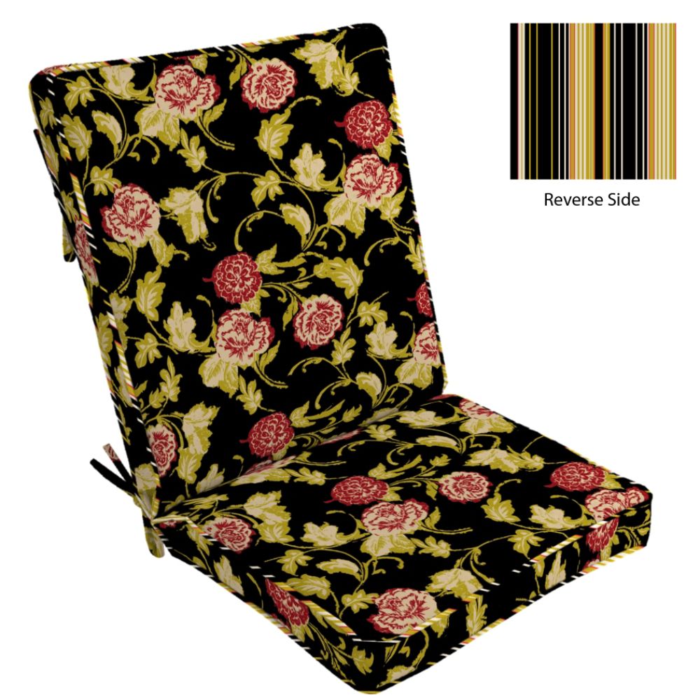 Outdoor Chair Cushion on Jaclyn Smith Patio High Back Chair Cushion   Gallier Rose Gallier