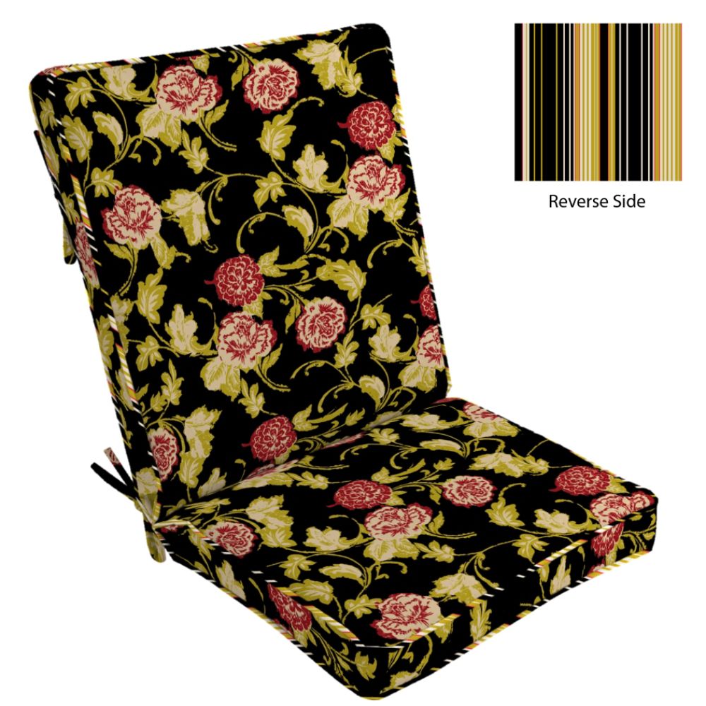 Patio Chairs Cushions on Jaclyn Smith Patio High Back Chair Cushion   Gallier Rose Gallier