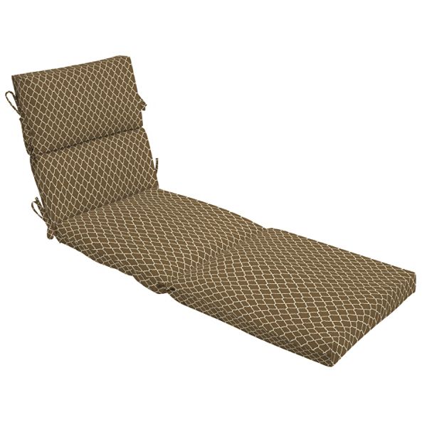 Arden Outdoor Patio Chaise Lounge Cushion - Pisa Cocoa Z525414B-9K1