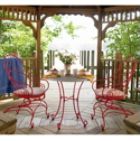 Rock Lake Bistro Patio Table Red