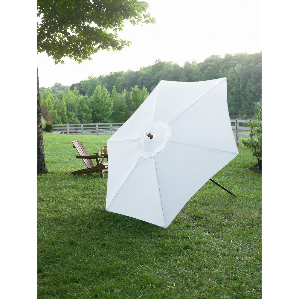 Garden Oasis 9 Ft. Market Umbrella - White