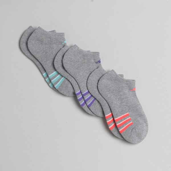 Adidas Girls 4 16 3 Pack No Show Size 8 95