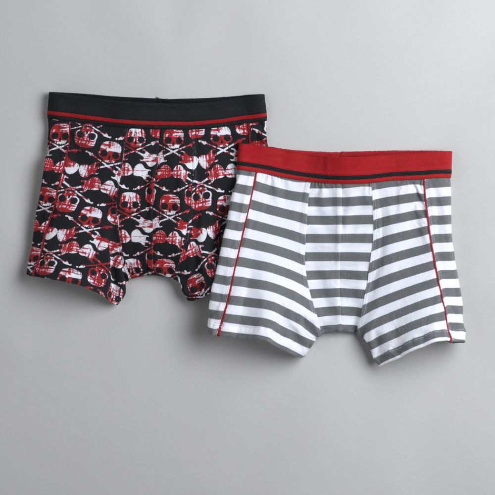 Boy's 4-20 3-Pack Skull Print Briefs