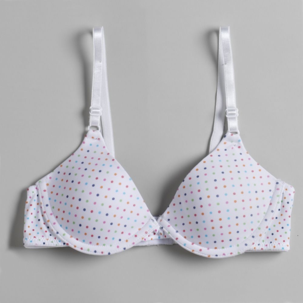 Maidenform Girl's One Fab Fit Underwire Bra - White Dots