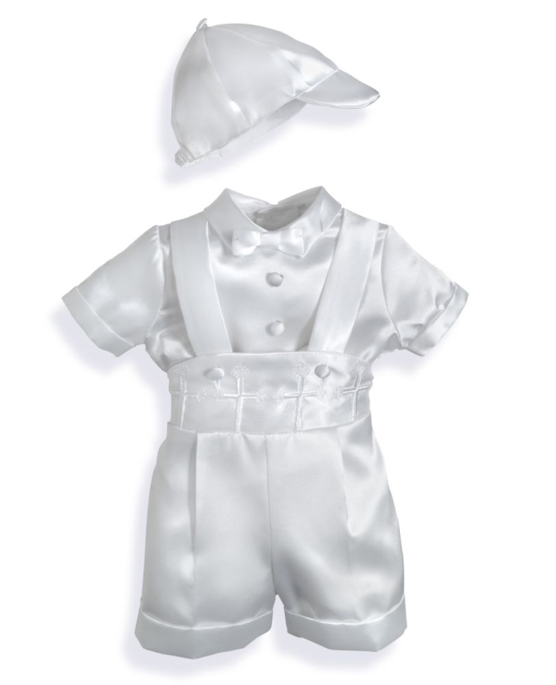 MaDonna Infant Boy's Suspender Short Pant Christening Set 9-12 Months at Kmart.com