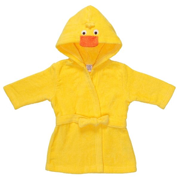 Carters Newborn Unisex Hooded Robe Yellow