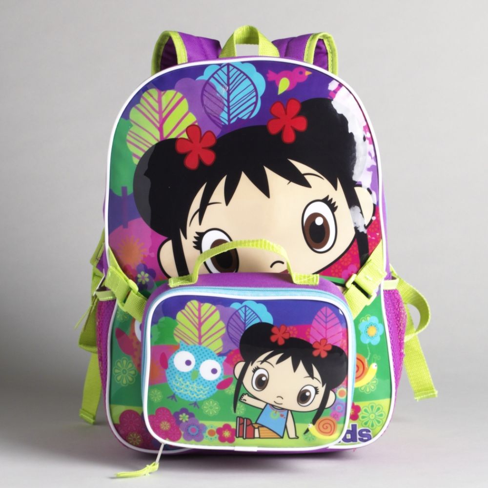 Nickelodeon Girl's Ni Hao Kai-Lan Backpack with Matching Lunch Bag