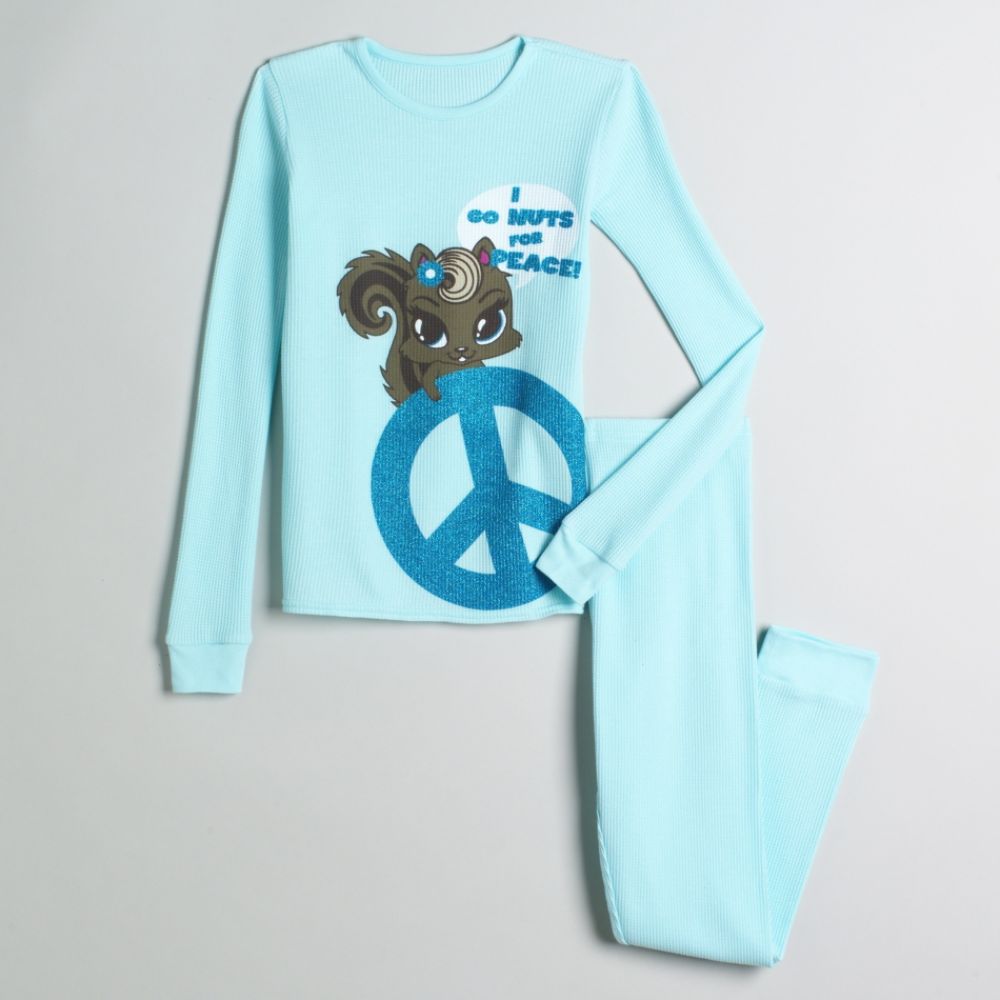 Joe Boxer Girl's 4-12 Peaceful Squirrel Thermal Underwear Set by 