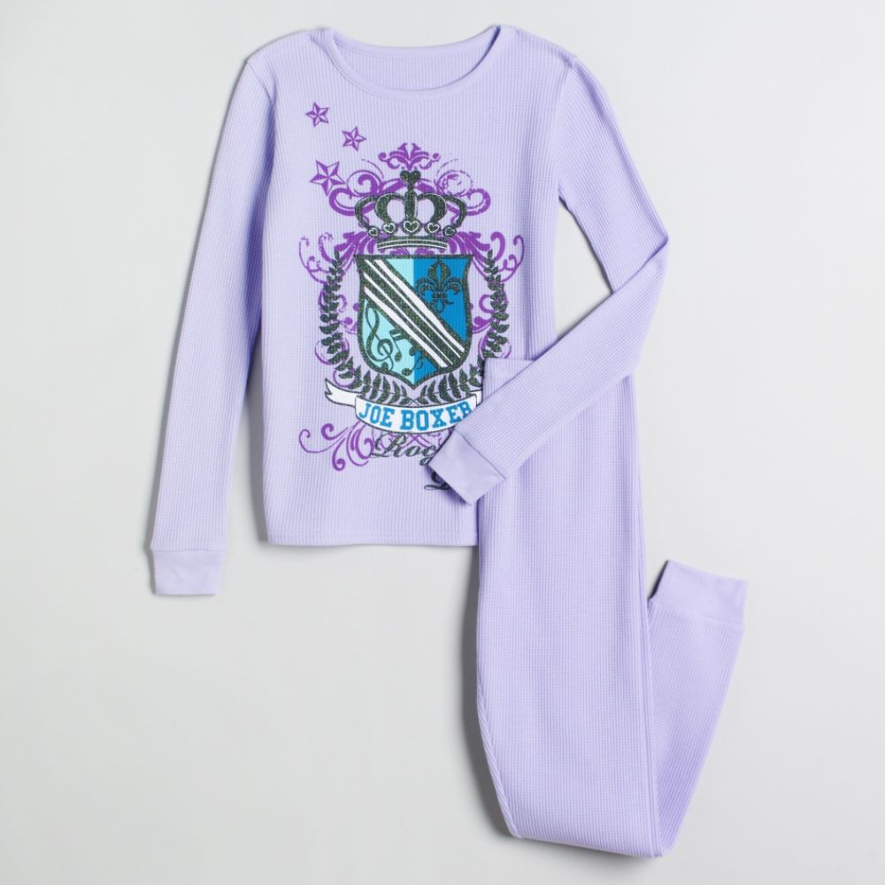 Joe Boxer Girl's 4-12 Rock & Roll Thermal Underwear Set by 