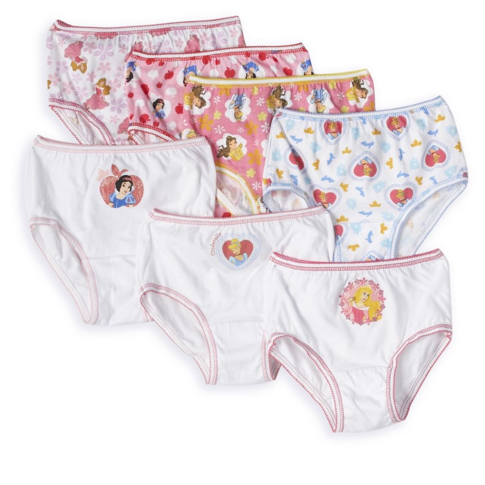 Disney Toddler Girl's Princess 7-Pack brief