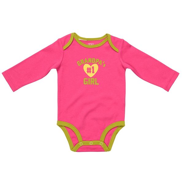 Carters Newborn Girls Slogan Bodysuit