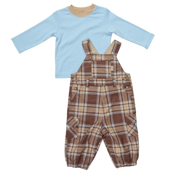 Carters Newborn Boys Poplin Overall Set