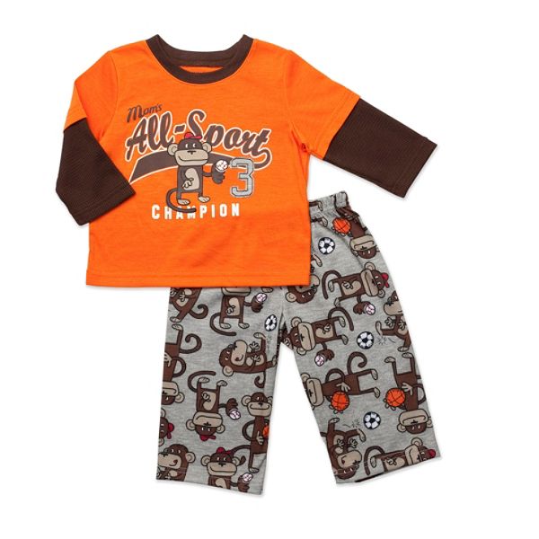 Carter's Infant Boy's Monkey All Sport Pajamas