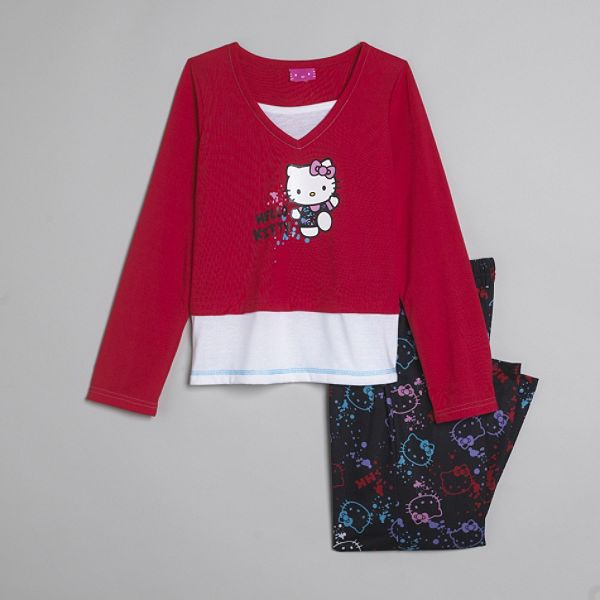Hello Kitty Girl's 4-12 Pajamas