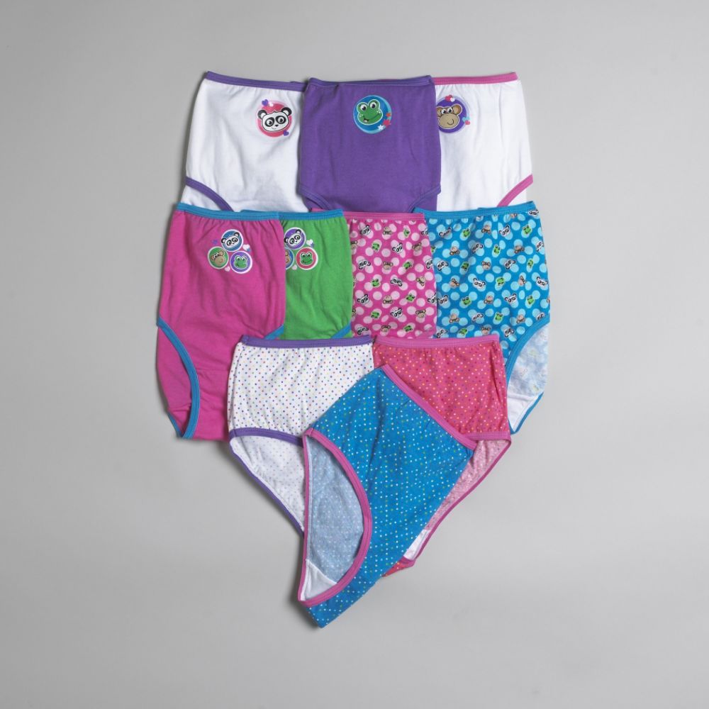 Joe Boxer Girl's 6-14 10 Pack Printed Briefs