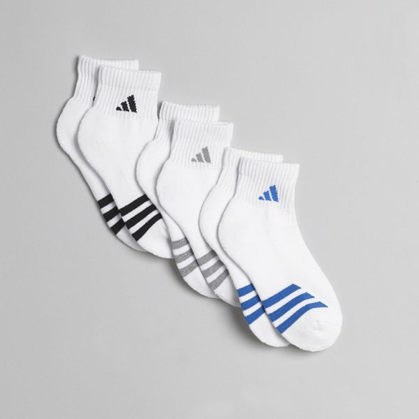 Adidas Boys 4 20 3 Pack Quarter Socks