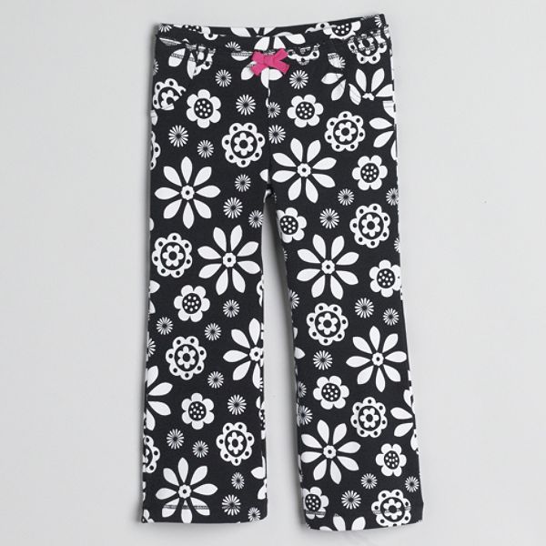 Carters Infant Girls Priinted Knit Pant