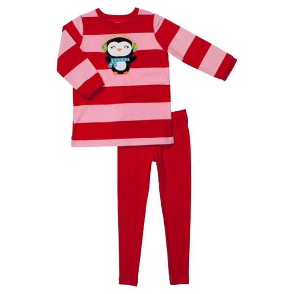 Carters Girls 4 7 Penguin Tunic Top Leggings Fleece Pajamas