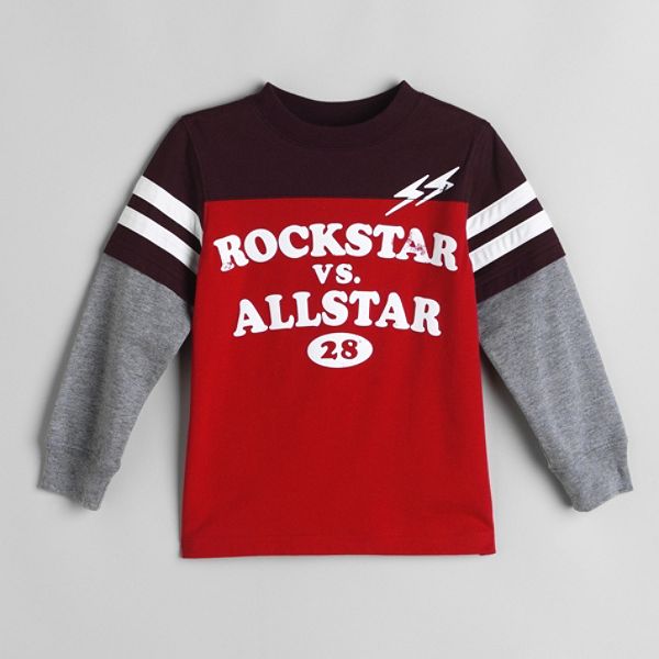 Carters Toddler Boys Rockstar Vs Allstar Graphic Tee