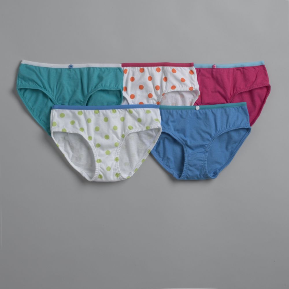 Joe Boxer Girl's 6-16 5-Pack Assorted Dots Hipster Panty at Sears.com