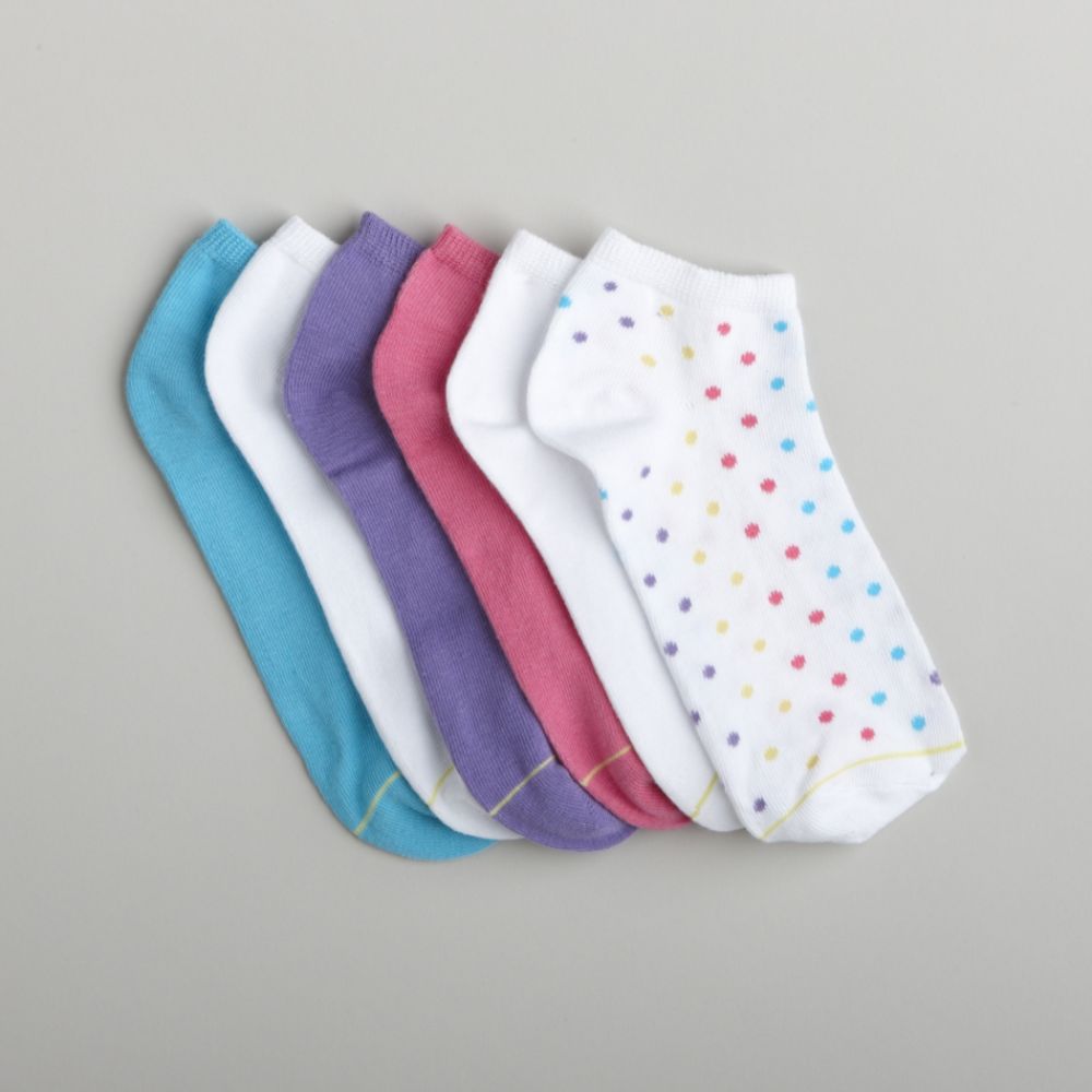 Joe Boxer Girl's 6-11 Six-Pair Assorted No-Show Socks at Sears.com