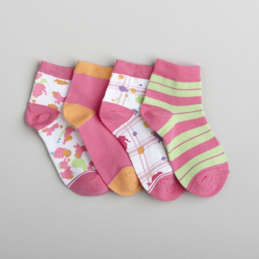 Joe Boxer Girl's 6-11 Four-Pair Anklet Socks at Sears.com