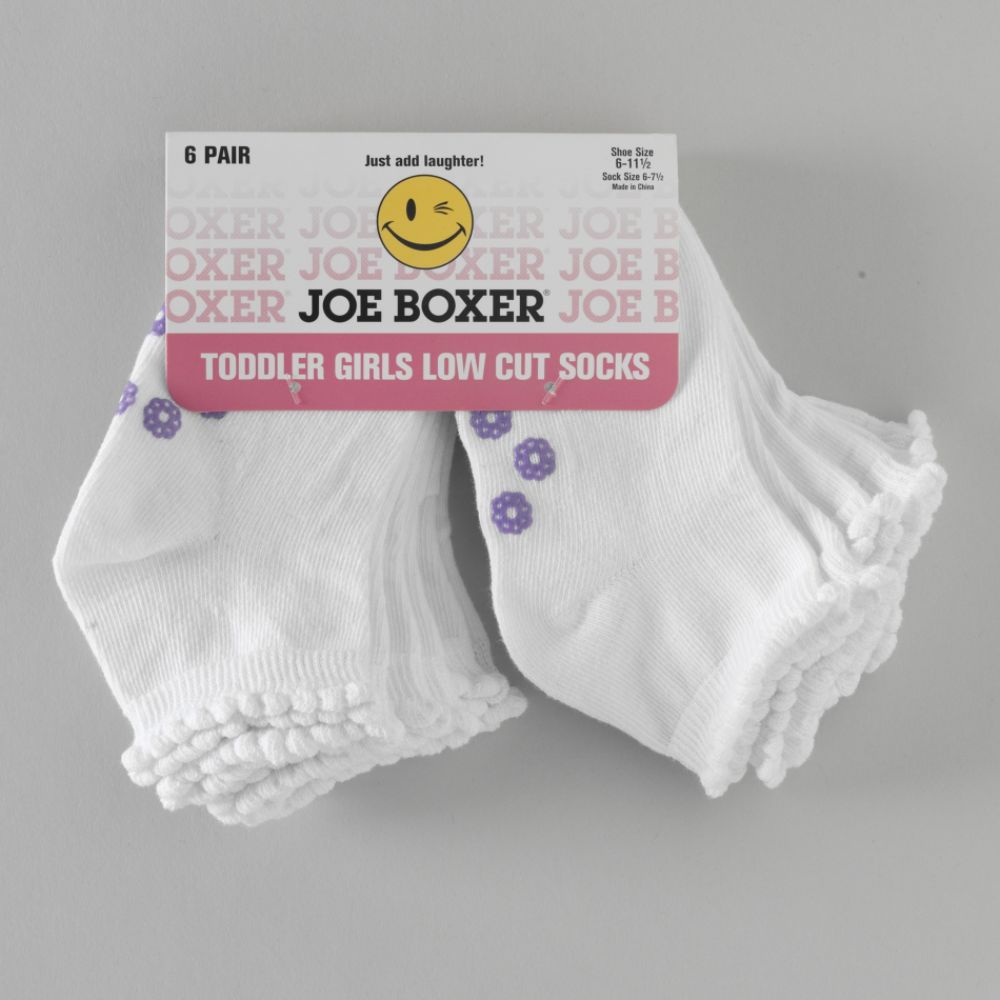 Joe Boxer Toddler Girl's 6 Pair Low Cut Socks at Sears.com