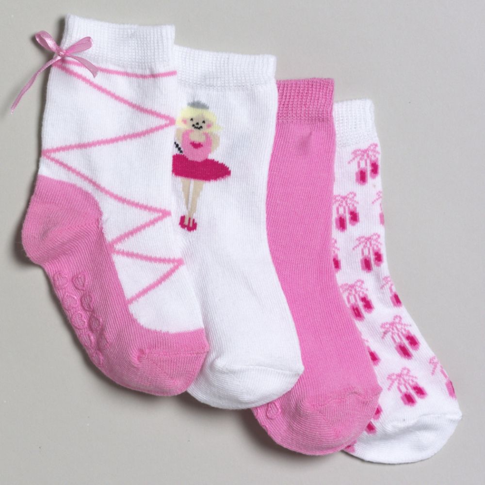 Joe Boxer Toddler Girl's 4 Pair Crew Socks at Kmart.com