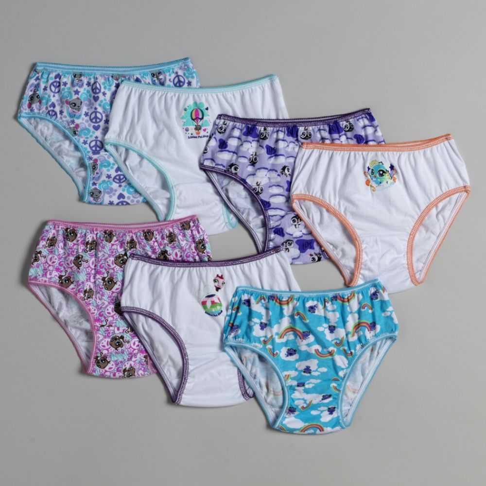 Hasbro Girl's 4-8 7-Pack Littlest Pet Shop Panties